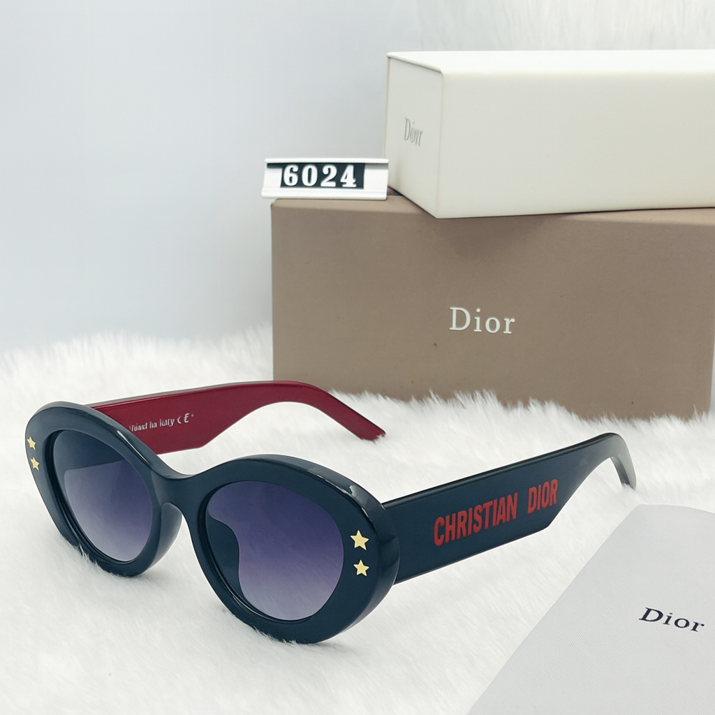 Dior Pacific 6024 Sunglasses – Modern Oval Frames with Iconic Dior Detailing