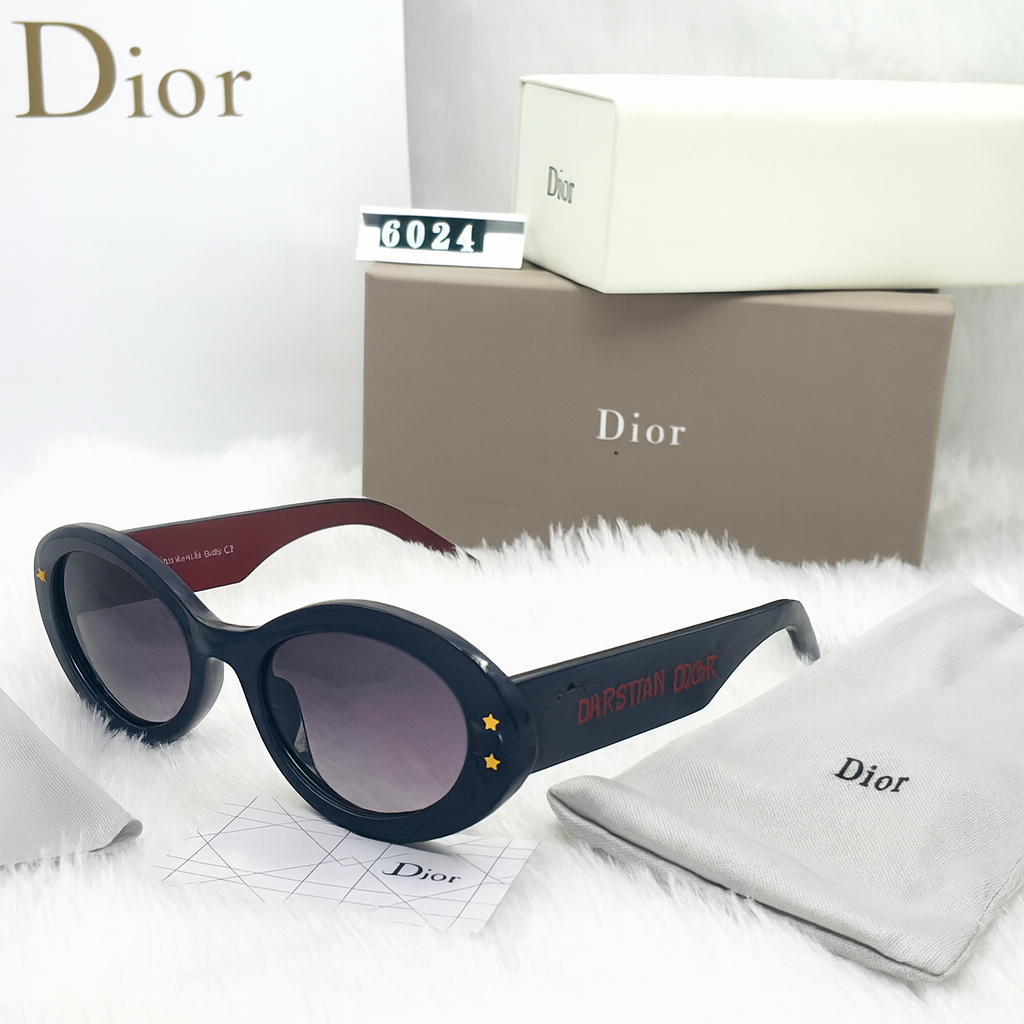 Dior Pacific 6024 Sunglasses – Modern Oval Frames with Iconic Dior Detailing
