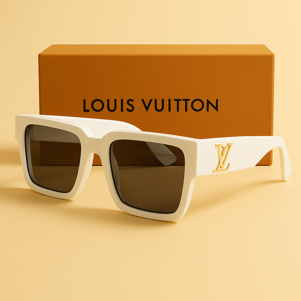 Louis Vuitton 1739 White Frame Sunglasses – Effortless Luxury, Everyday Edge