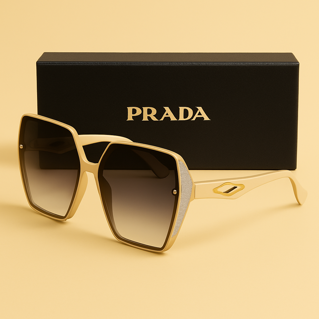 PRADA The Glint Block Oversized Sunglasses