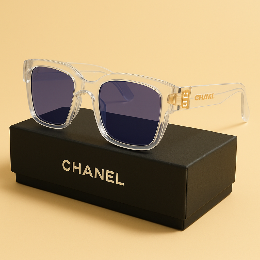 CHANEL 407 Unisex Retro Square Sunglasses
