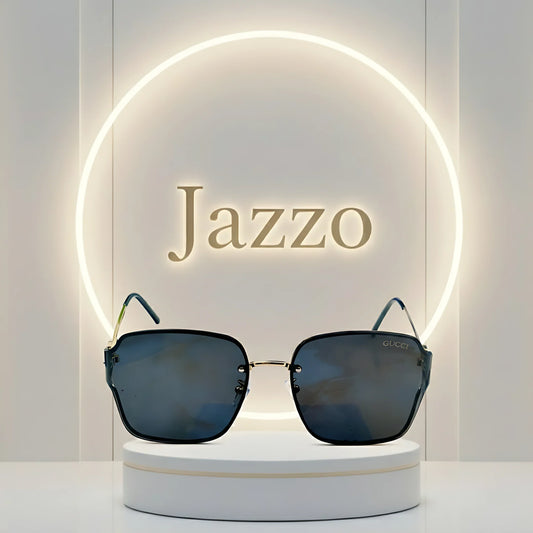 Gucci 8801 Men’s Sunglasses – Black Lens with Golden Temple - Jazzo