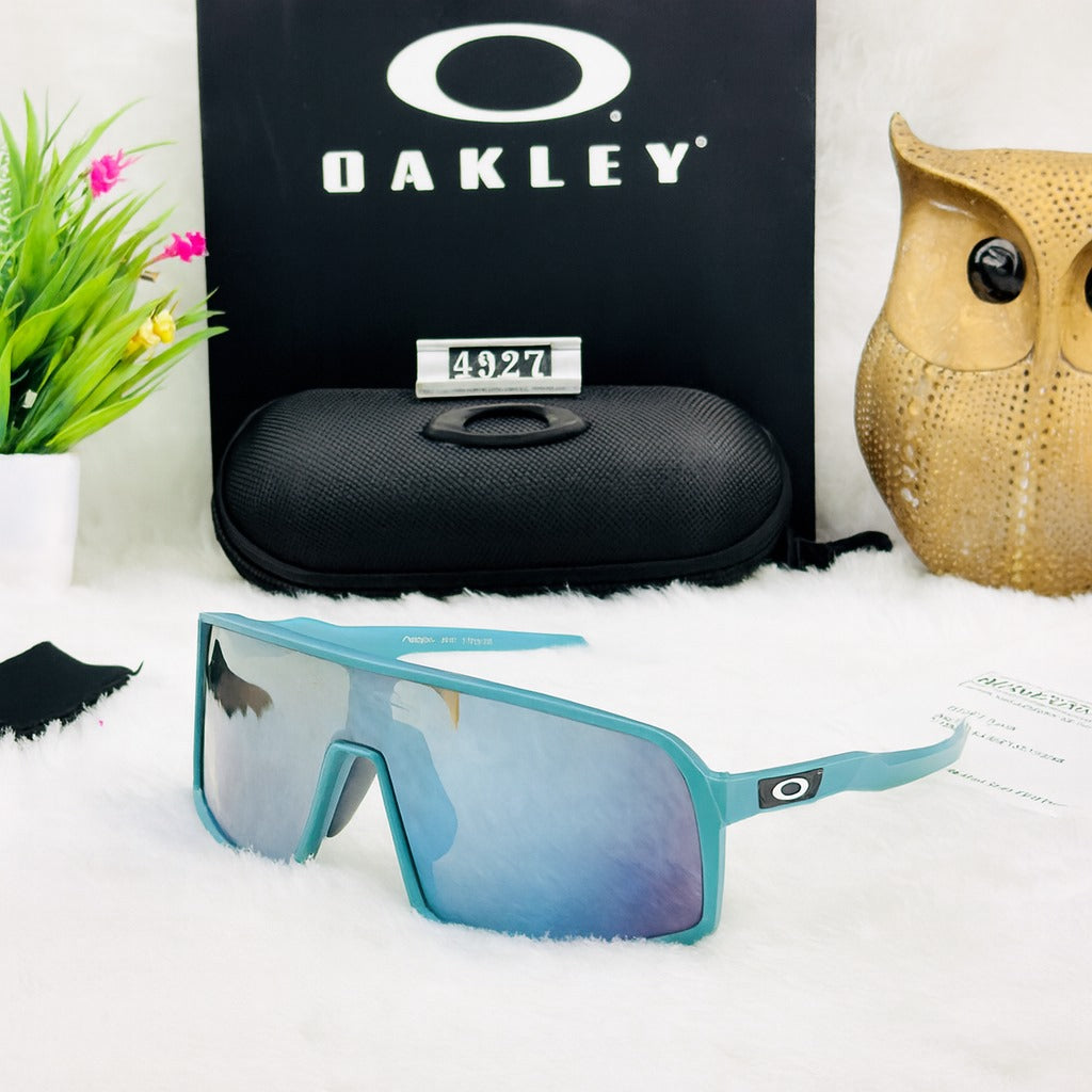 Oakley 4927 Aqua Blue Shield Sunglasses – Polarized Mirror Lens Category: Sports / Performance Sunglasses