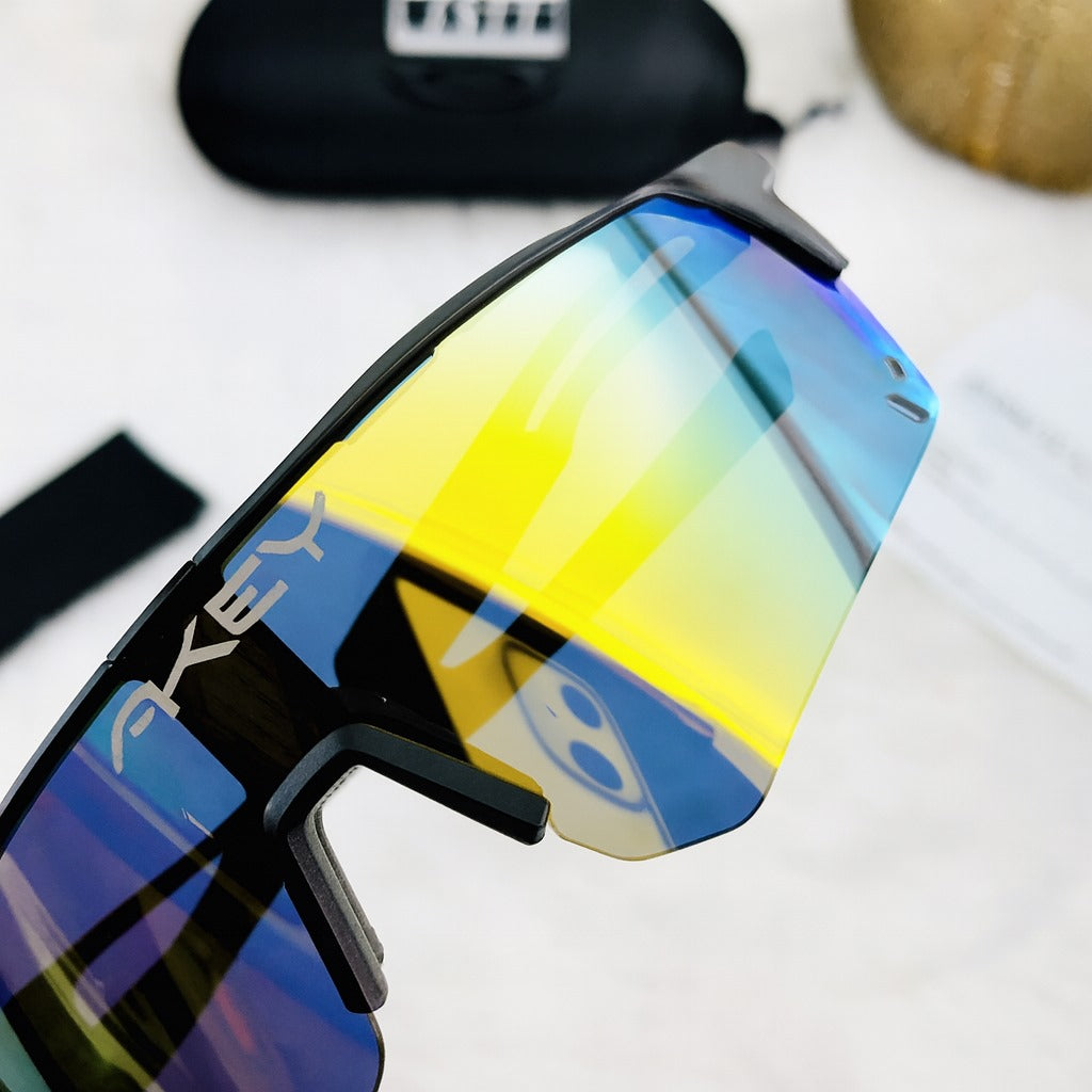 Oakley 9208 Black Sports Sunglasses – Prizm Rainbow Shield Lens Category: Sports / Performance Sunglasses