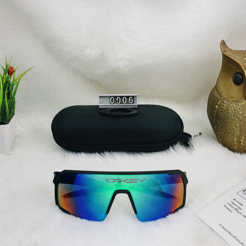 Oakley 9606 Black Sports Sunglasses – Prism Blue Shield Lens Category: Sports / Performance Sunglasses