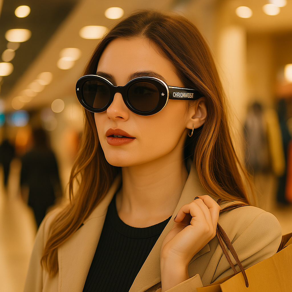Dior Pacific 6024 Sunglasses – Modern Oval Frames with Iconic Dior Detailing