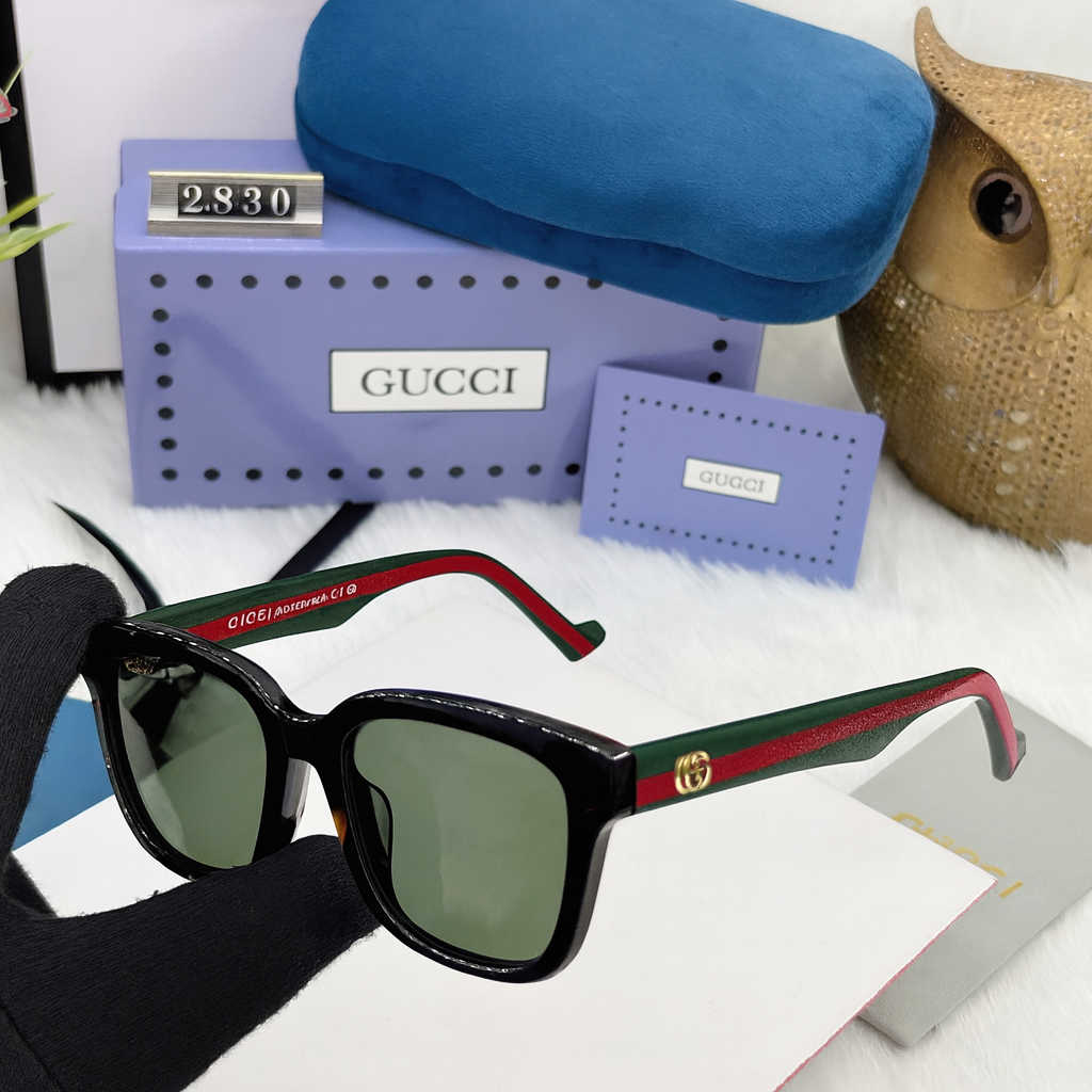 GUCCI 9580 Titanium Alloy Wide Mirror Legs Sunglasses