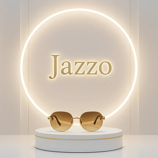 Maybach 38 Brown Gradient Women Rimless Sunglasses - Jazzo