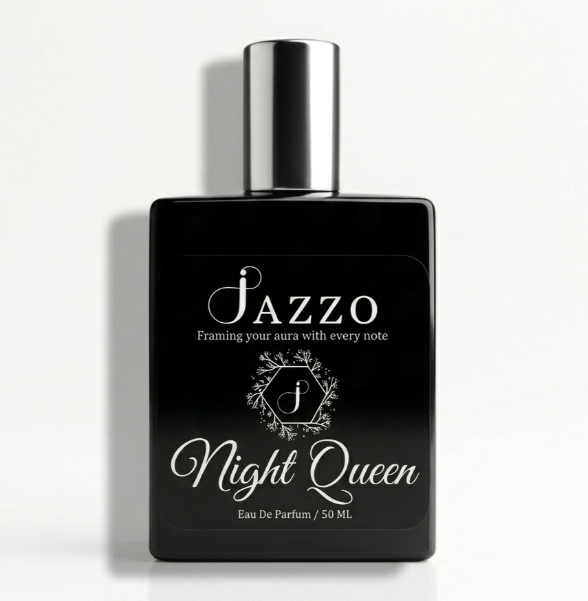 Jazzo Night Queen Long Lasting Luxury Perfume for Men & Women 50ML – Premium Body Scent Fragrance for Daily Wear - NO-0150ML