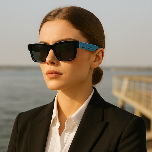 Louis Vuitton LV 6093 Rectangular Sunglasses – Blue Edition with Urban Luxe Appeal