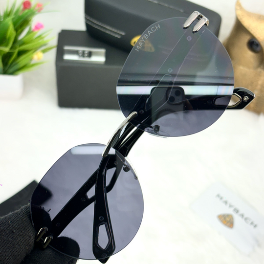 May Bach 38 Rimless Oval Sunglasses – Minimalist Luxury in a Small Frame