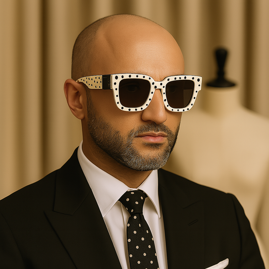 Louis Vuitton 1940 White Dot Statement Sunglasses – Artistic Flair Meets Iconic Luxury