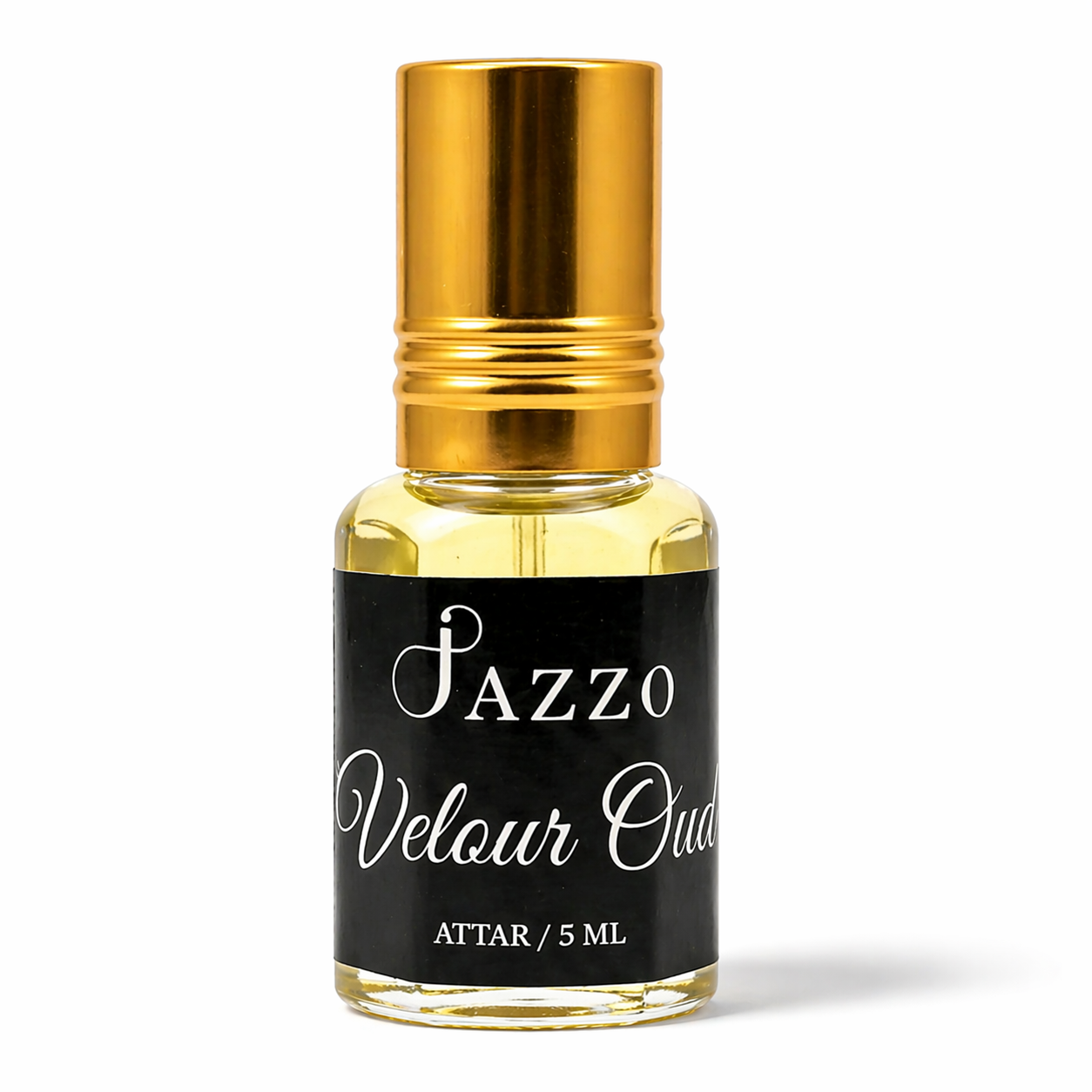 Jazzo Velour Oud Natural Attar for Men & Women | Luxury Agarwood, Honeyed Oud & Musk Perfume Oil | Alcohol-Free Long Lasting Fragrance – 5ml (VLO-015ML)
