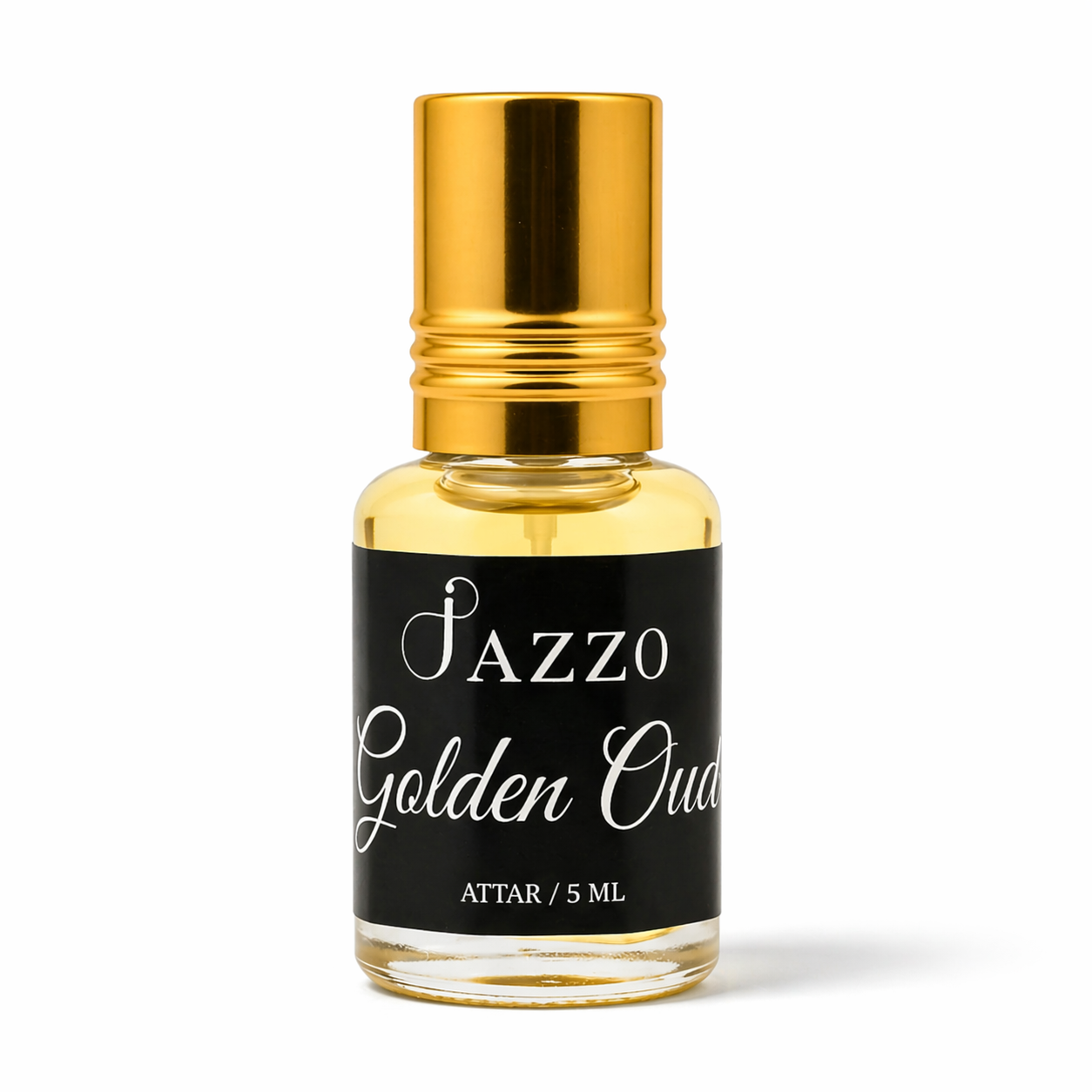 Jazzo Golden Attar Natural Perfume Oil for Men & Women | Luxury Long Lasting Alcohol-Free Fragrance | Premium Daily Wear – 5ml (GA-015ML)