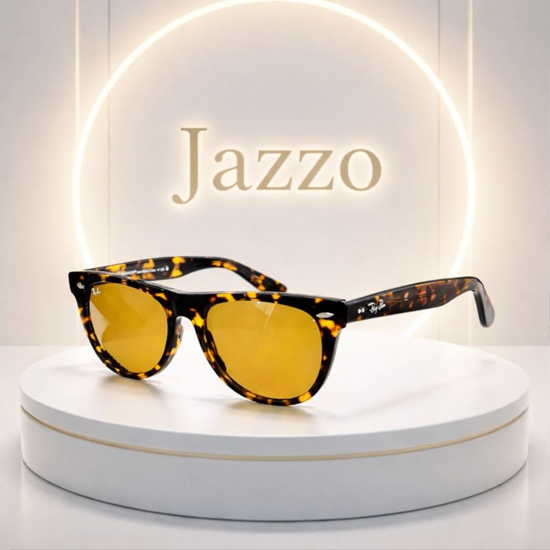 Ray-Ban Classic Wayferer Unisex Sunglass – Premium Black & Tortoise Frame Styles Model 2140 - Jazzo