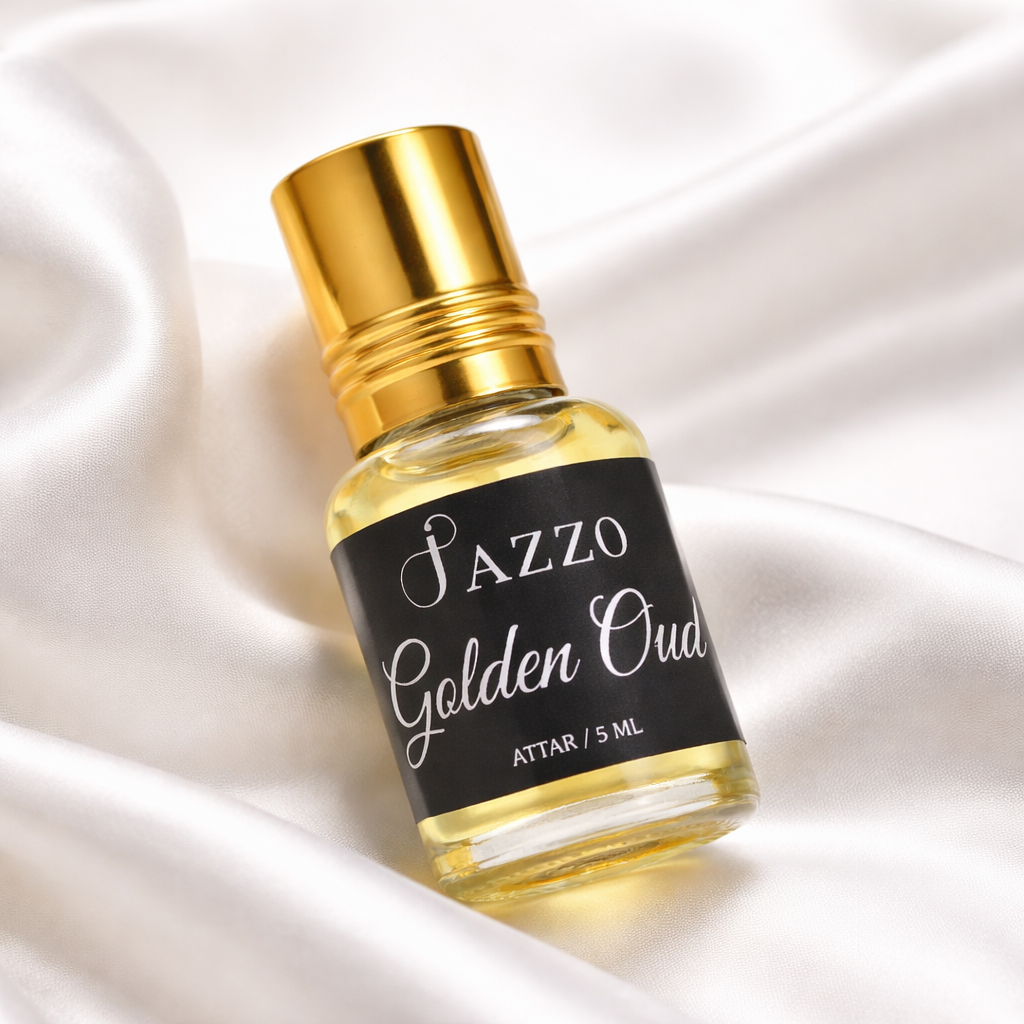 Jazzo Golden Attar – Long-Lasting Luxury Men’s Fragrance (5ML) - Jazzo