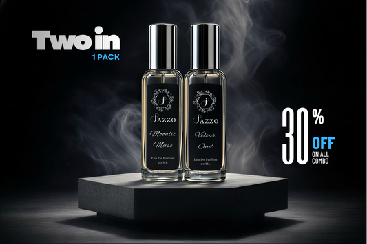 Jazzo Moonlit Muse & Velour Oud – Luxury Women’s Attar/Perfume Combo Pack - Jazzo
