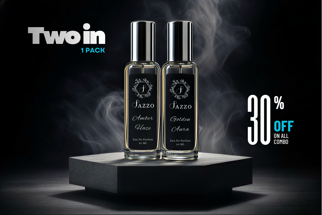 JAZZO Premium Men’s Attar/Perfume Combo Pack|Amber Haze & Golden Aura - Jazzo