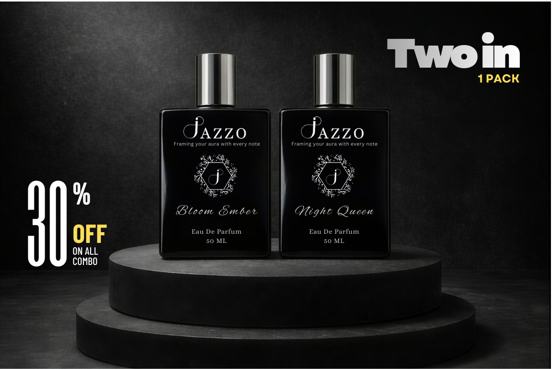 Jazzo Bloom Ember & Night Queen – Luxury Women’s Attar/Perfume Combo - Jazzo