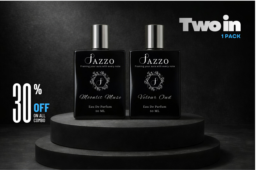 Jazzo Moonlit Muse & Velour Oud – Luxury Women’s Attar/Perfume Combo Pack - Jazzo