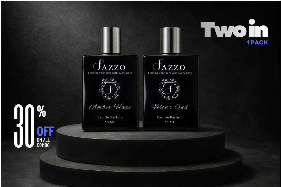 Jazzo Unisex Luxury Combo – Amber Haze & Velour Oud Perfume Set - Jazzo