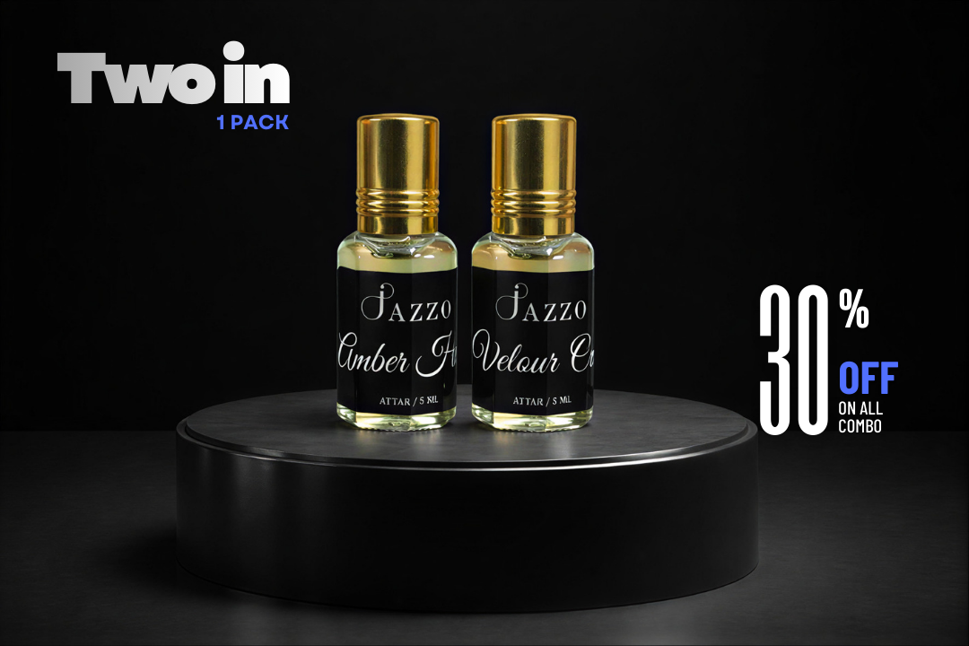 Jazzo Unisex Luxury Combo – Amber Haze & Velour Oud Perfume Set - Jazzo