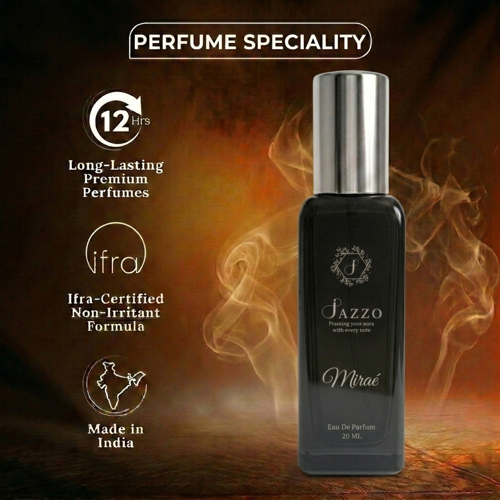Jazzo Mirae Eau De Perfume 20ML perfume for men and women, strong long lasting fragrance with stylish packaging