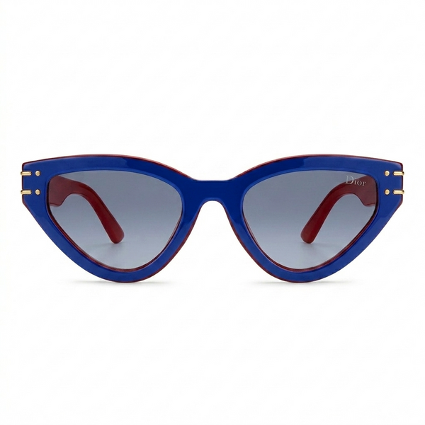Buy Christian Dior 28 Cat-Eye Sunglasses in Navy Blue Gradient