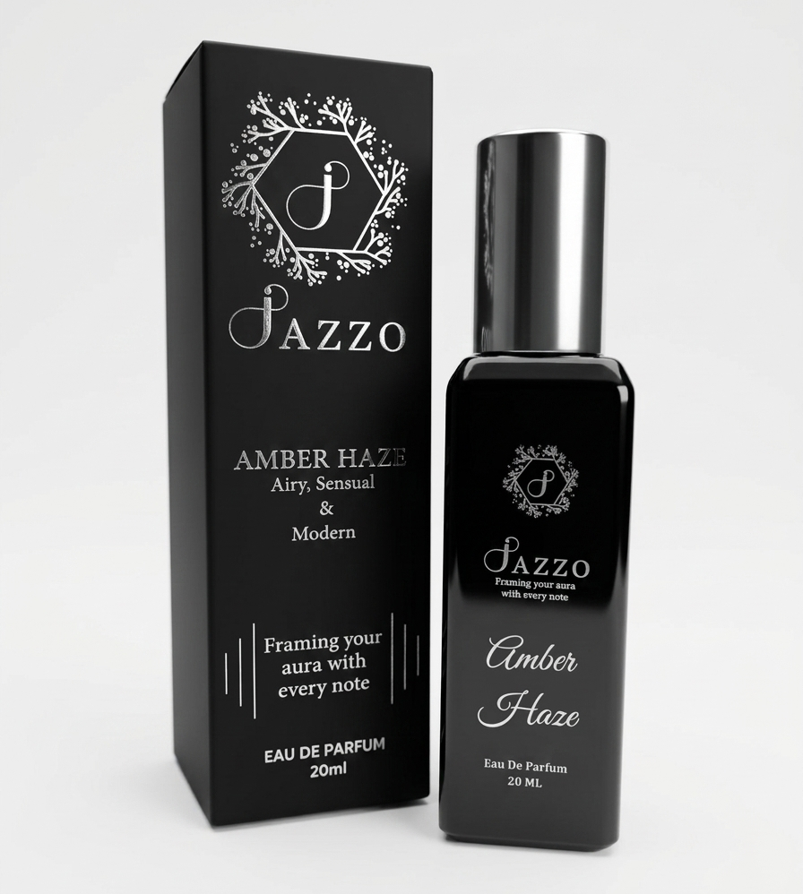 Jazzo Amber Haze Eau De Perfume 20ML perfume for men and women, strong long lasting fragrance with stylish packaging