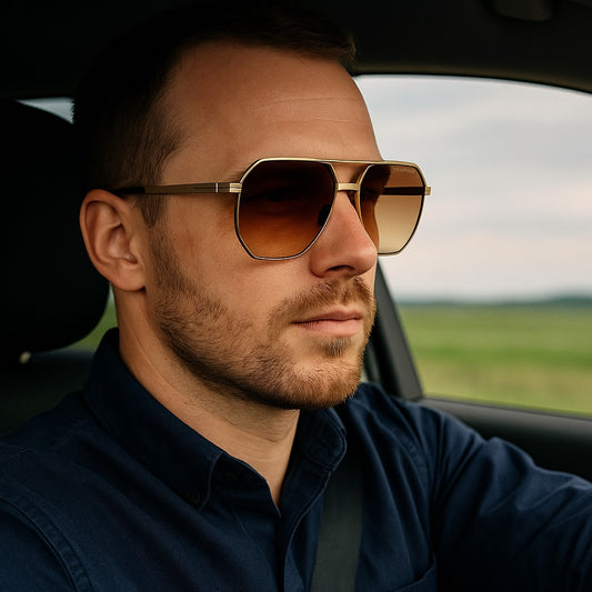 Emporio Armani 10209 Geometric Aviator Sunglasses – Refined Luxury with a Modern Edge