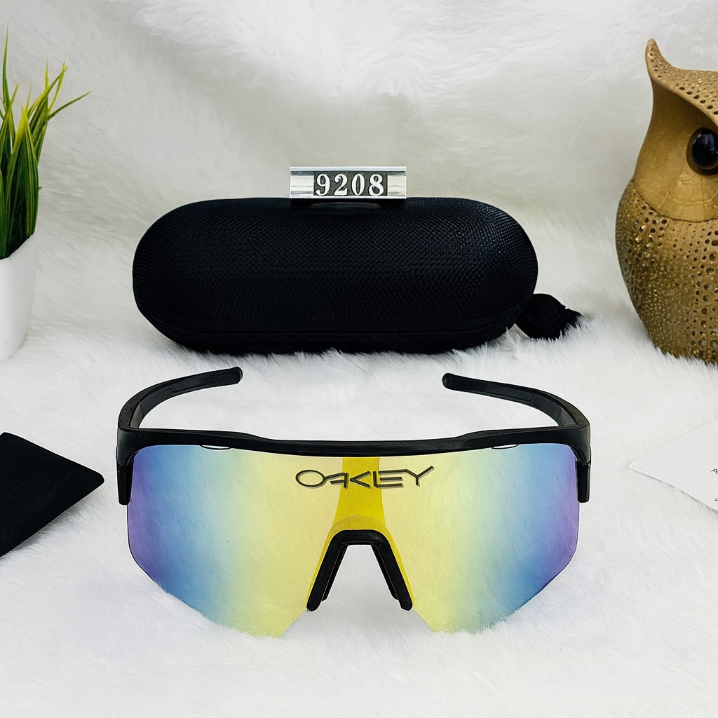 Oakley 9208 Black Sports Sunglasses – Prizm Rainbow Shield Lens Category: Sports / Performance Sunglasses