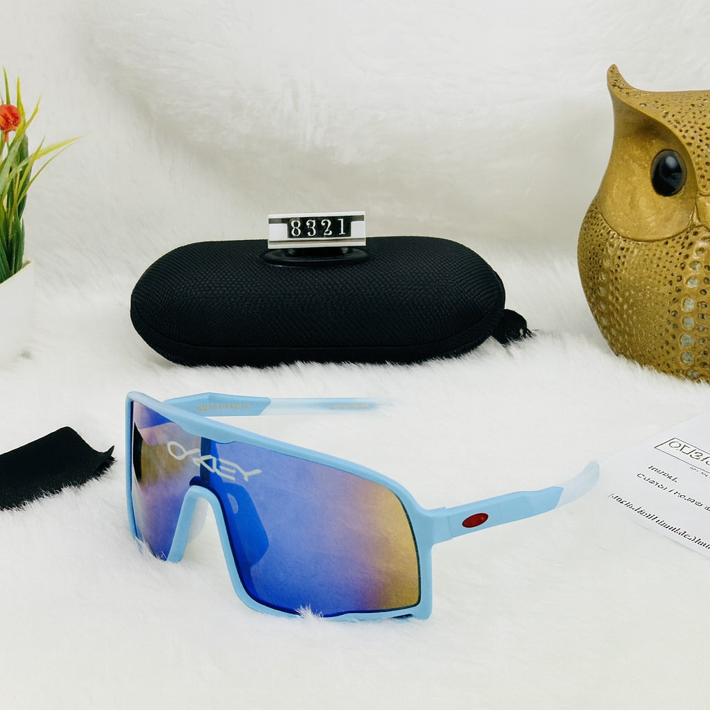 Oakley 9321 Blue Frame Sports Sunglasses – Polarized Shield Lens Category: Sports / Performance Sunglasses