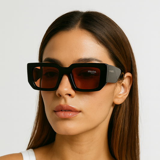 Prada 98045 Brown  Havana Sunglasses – Retro Luxe with Modern Italian Flair