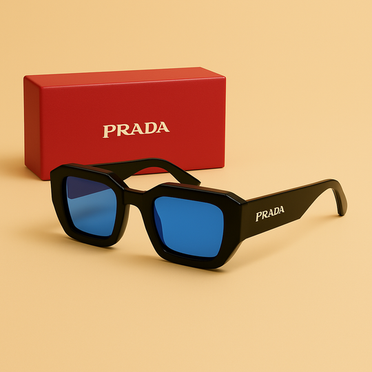 PRADA Symbole 98045 Square Sunglasses – Bold Luxury with Full UV Protection