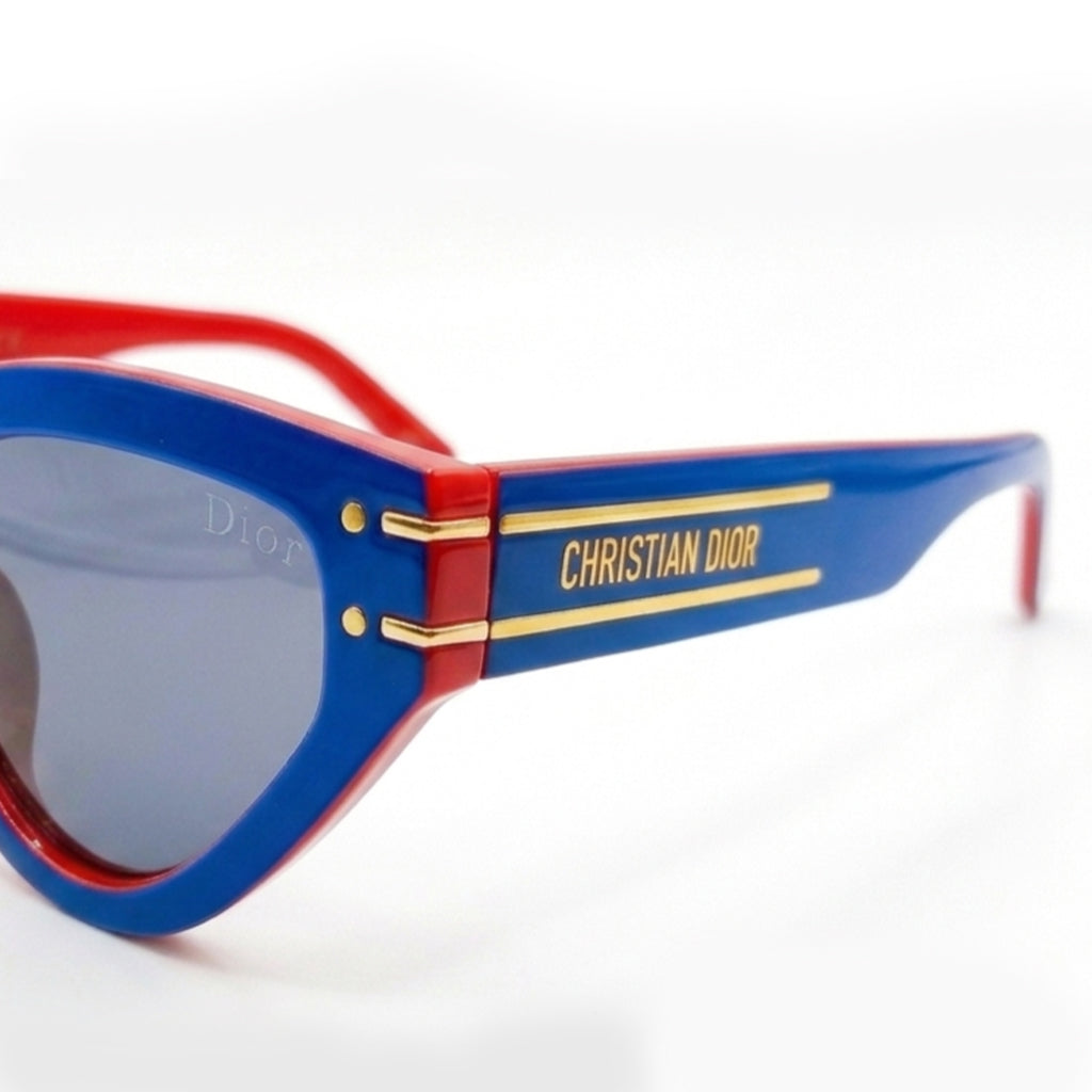 Buy Christian Dior 28 Cat-Eye Sunglasses in Navy Blue Gradient