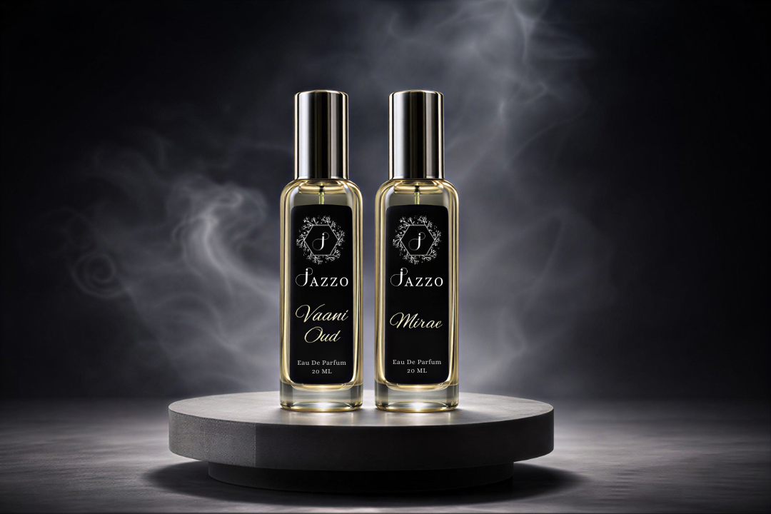 Jazzo Luxury Women’s Attar/Perfume Combo – Vaani Oud & Mirae | Premium Long-Lasting Fragrance Set - Jazzo