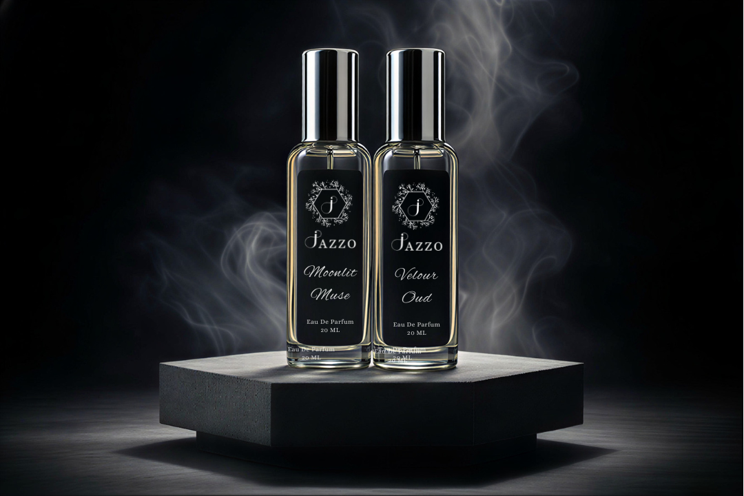 Jazzo Moonlit Muse & Velour Oud – Luxury Women’s Attar/Perfume Combo Pack - Jazzo