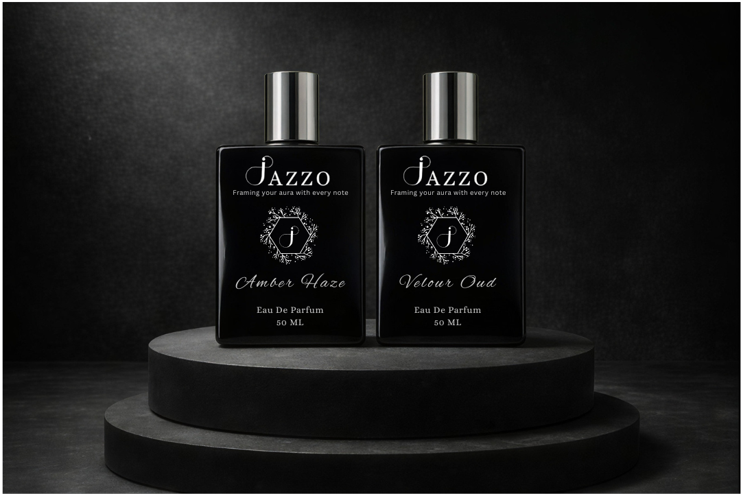 Jazzo Unisex Luxury Combo – Amber Haze & Velour Oud Perfume Set - Jazzo