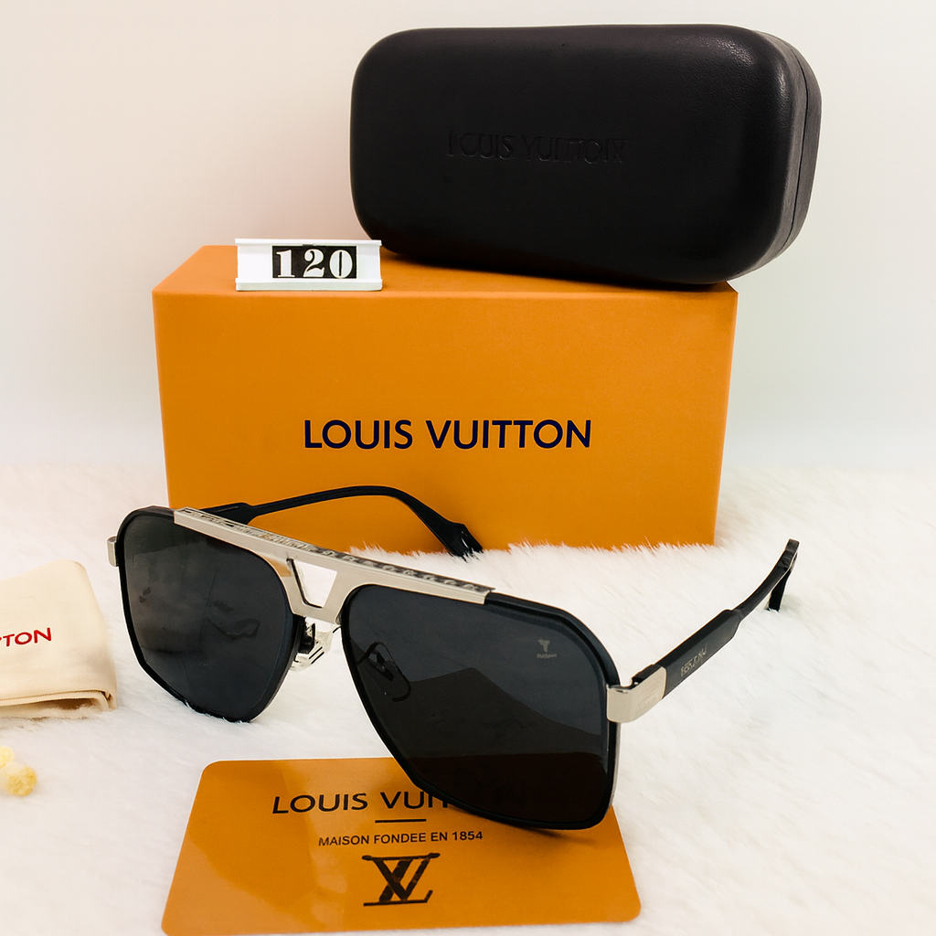 Louis Vuitton LV 120 Black Sunglasses – Luxury Protection with Timeless Edge