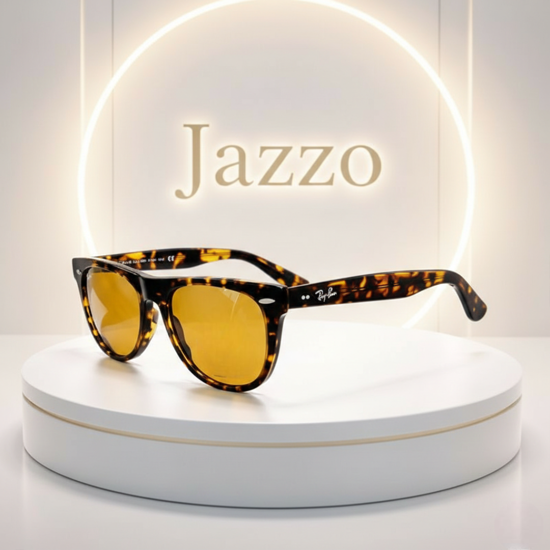 Ray-Ban Classic Wayferer Unisex Sunglass – Premium Black & Tortoise Frame Styles Model 2140 - Jazzo