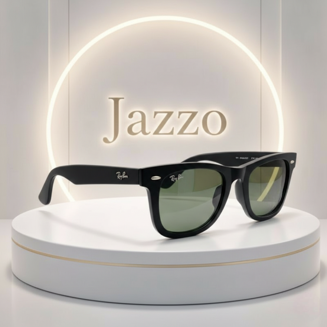 Ray-Ban Classic Wayferer Unisex Sunglass – Premium Black & Tortoise Frame Styles Model 2140 - Jazzo