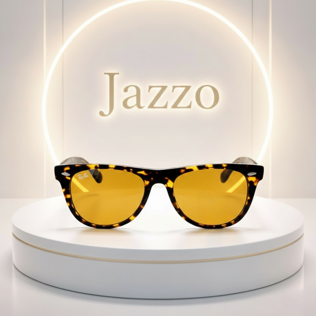 Ray-Ban Classic Wayferer Unisex Sunglass – Premium Black & Tortoise Frame Styles Model 2140 - Jazzo