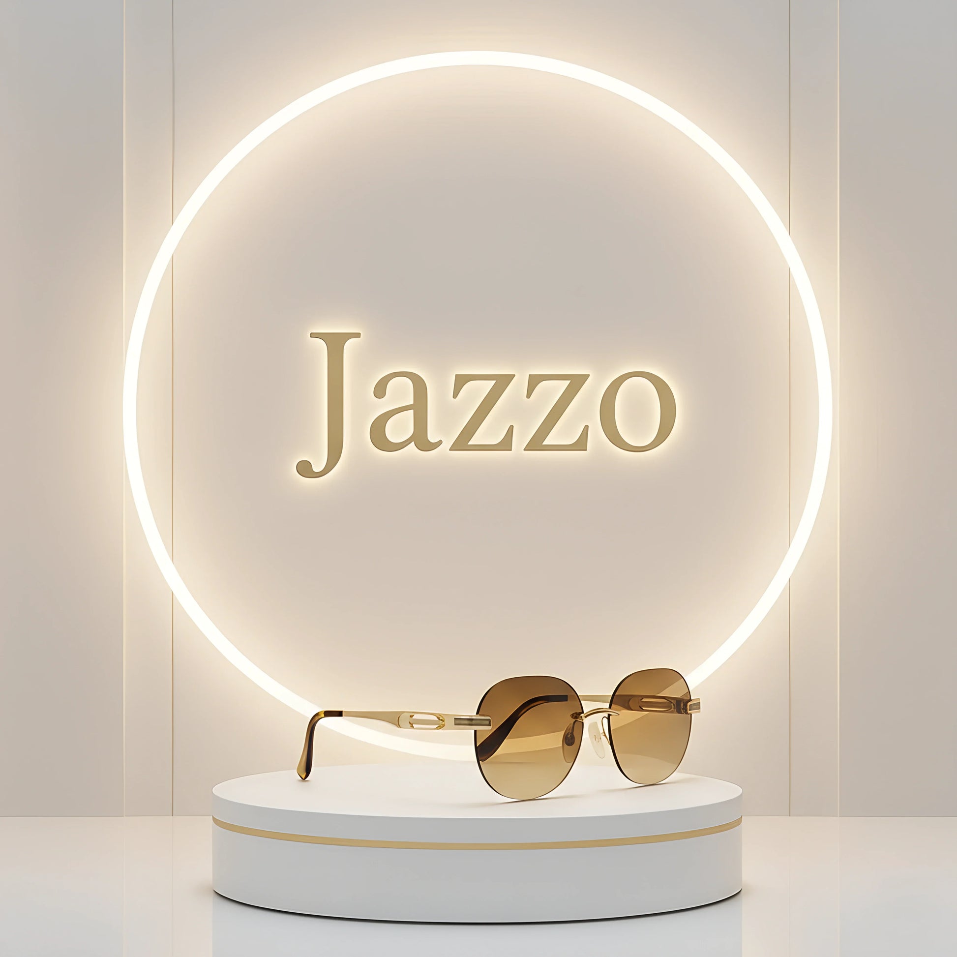 Maybach 38 Brown Gradient Women Rimless Sunglasses - Jazzo