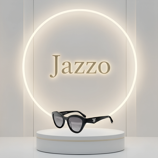 Prada 02 Black Cat Eye Sunglasses for Women. - Jazzo