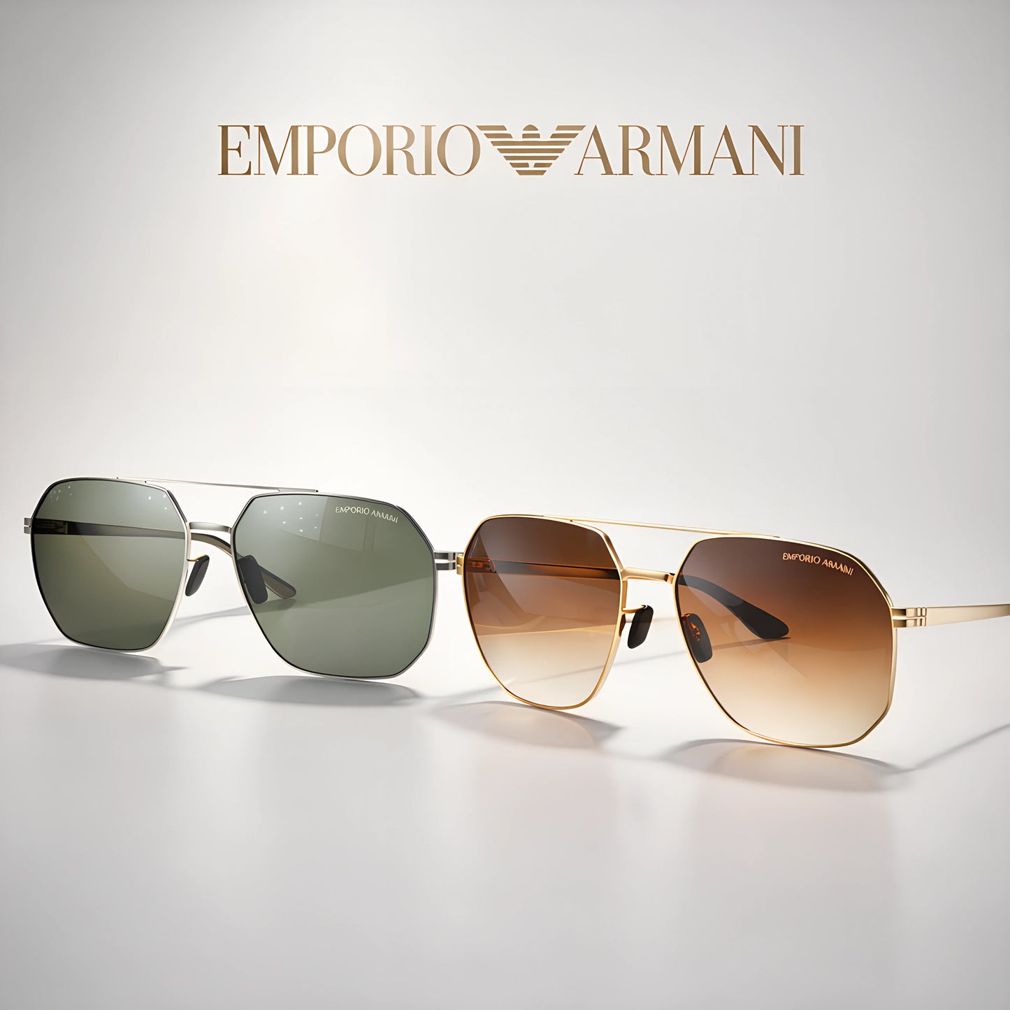 Armani 10209 Geometric Square Sunglasses For Men’s - Jazzo