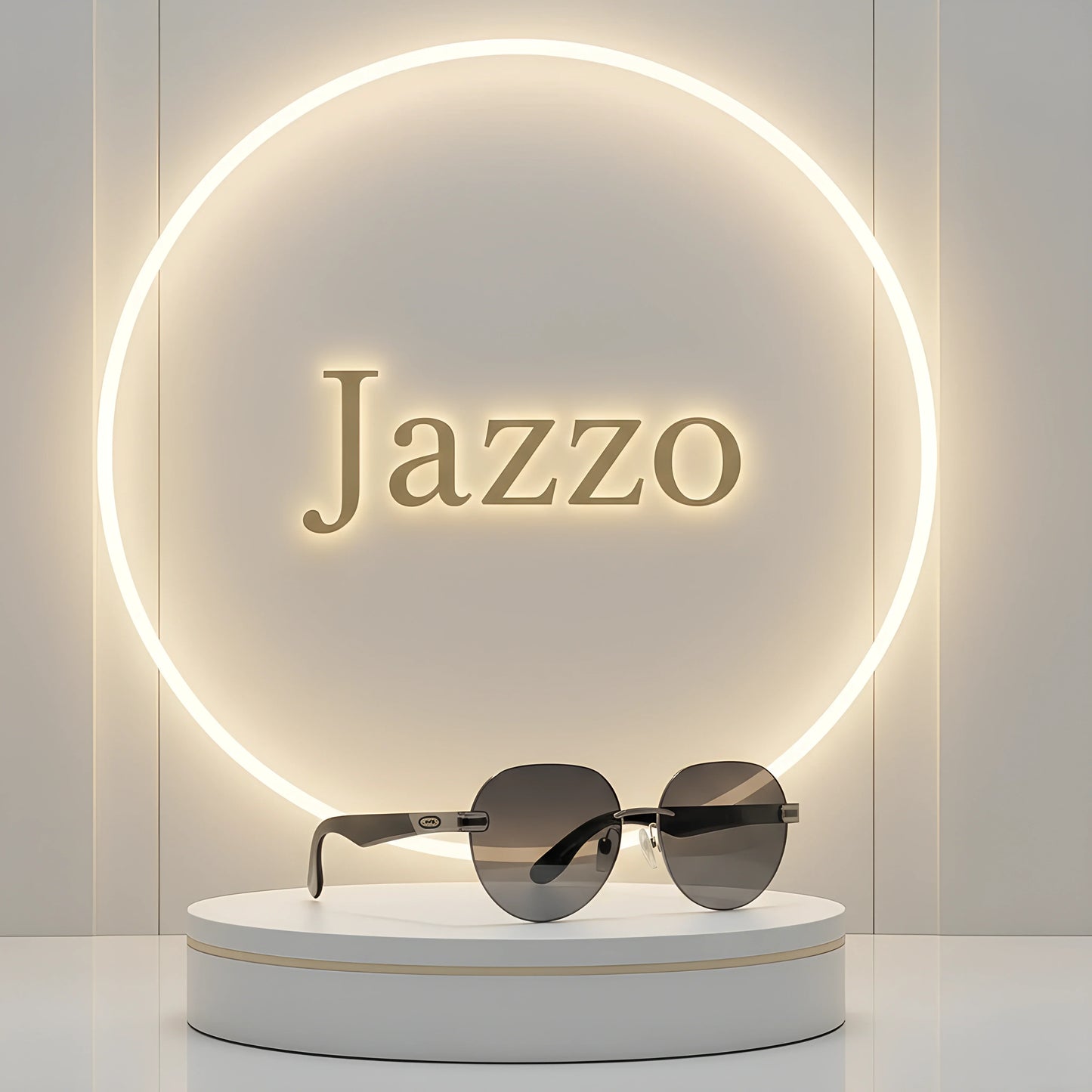 Maybach 38 Brown Gradient Women Rimless Sunglasses - Jazzo