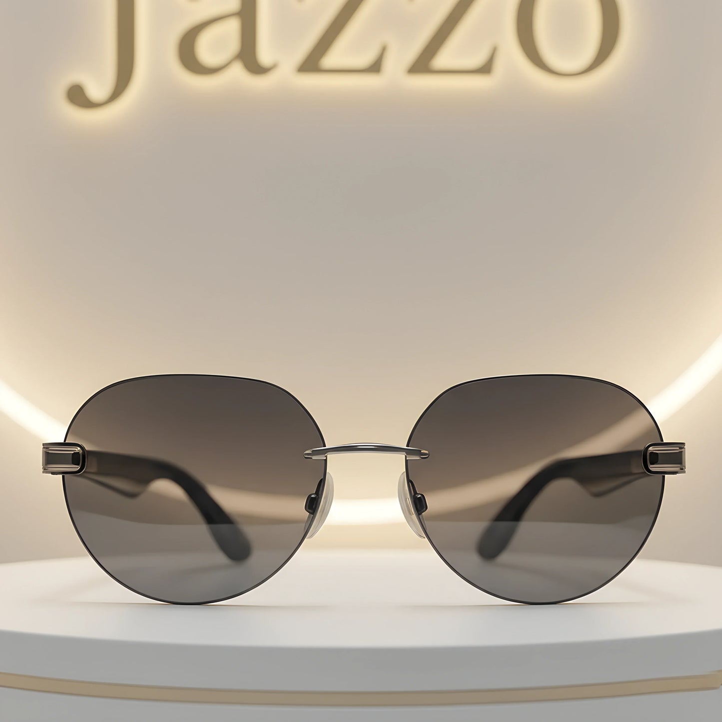 Maybach 38 Brown Gradient Women Rimless Sunglasses - Jazzo