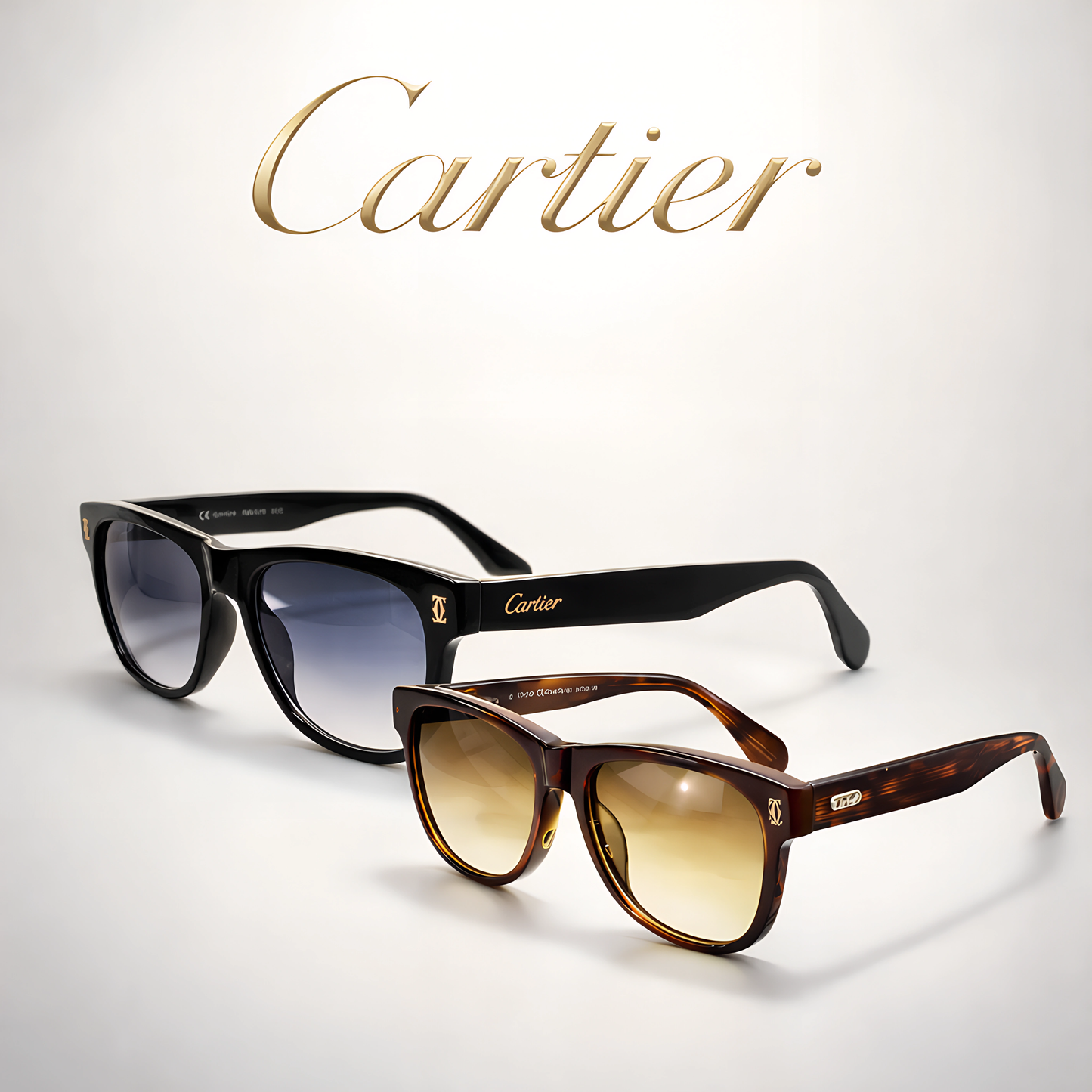 Cartier-Inspired Heritage Square Sunglasses – Premium Unisex Collection