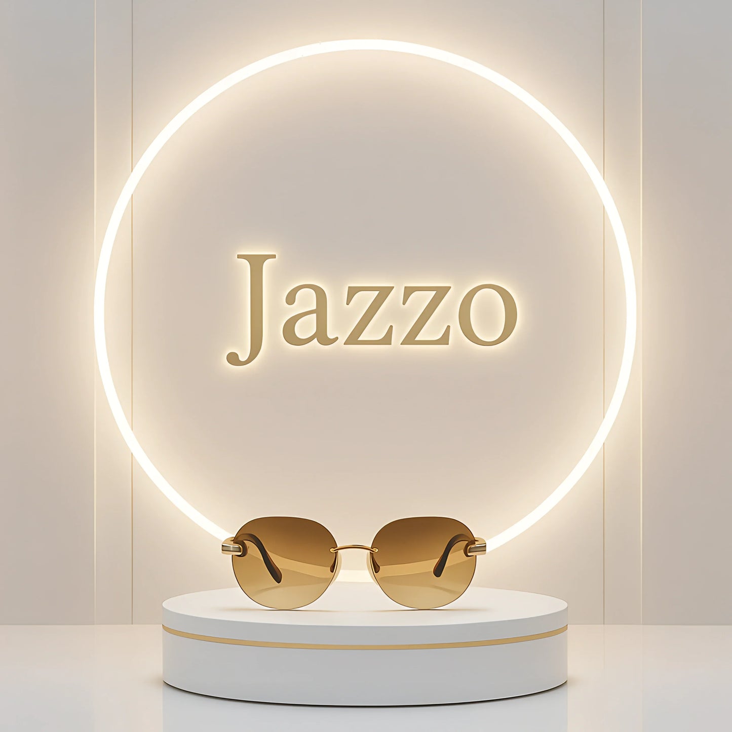 Maybach 38 Brown Gradient Women Rimless Sunglasses - Jazzo