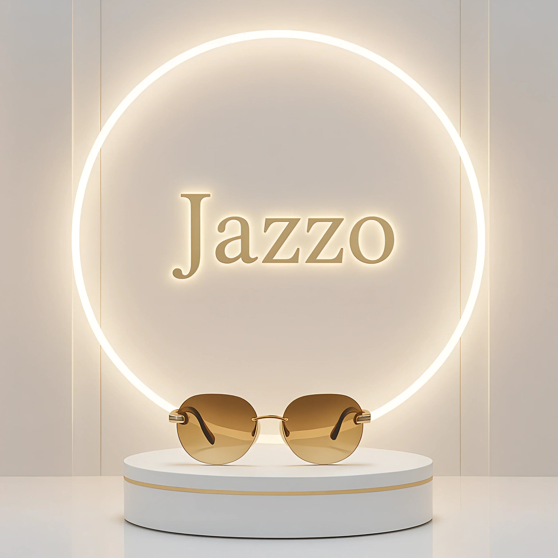 Maybach 38 Brown Gradient Women Rimless Sunglasses - Jazzo